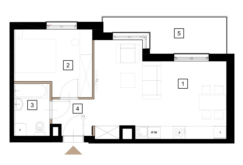 Rzut mieszkania 4